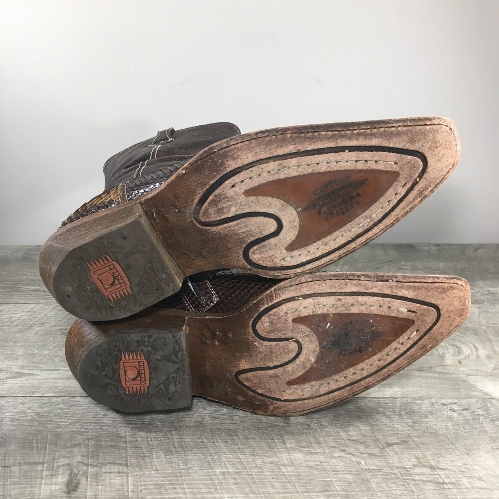 Rustico Cuadra Honey Python Snake Skin Leather Co… - image 9